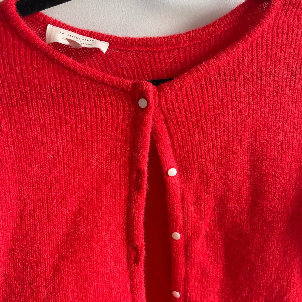 Sézane Gaspard Cardigan Red - Picture 4 of 7